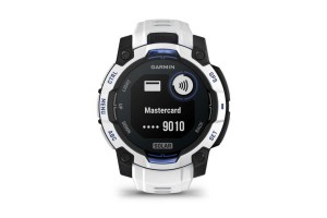 Garmin Instinct 3 Solar 45 mm – homokkő/kék szíj