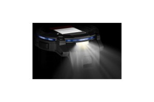 Garmin Instinct 3 50 mm AMOLED - fekete/kék szilikon szíj