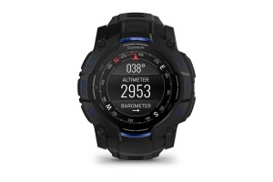 Garmin Instinct 3 50 mm AMOLED - fekete/kék szilikon szíj