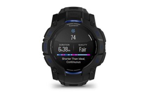 Garmin Instinct 3 50 mm AMOLED - fekete/kék szilikon szíj