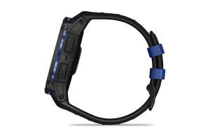 Garmin Instinct 3 50 mm AMOLED - fekete/kék szilikon szíj