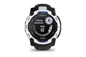 Garmin Instinct 3 Solar 50 mm homokkő – fekete/kék szíj
