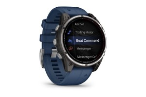 Garmin quatix 8 Pro 47 mm – Sapphire Titanium, captain blue szíj