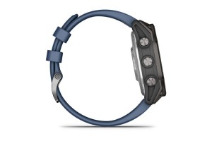 Garmin quatix 8 Pro 47 mm – Sapphire Titanium, captain blue szíj