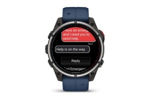 Garmin quatix 8 Pro 47 mm – Sapphire Titanium, captain blue szíj