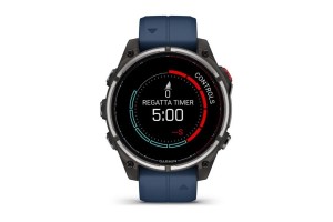 Garmin quatix 8 Pro 47 mm – Sapphire Titanium, captain blue szíj