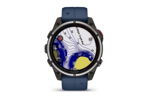 Garmin quatix 8 Pro 47 mm – Sapphire Titanium, captain blue szíj