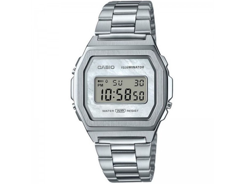 Casio A1000D-7EF vintage unisex digitális óra – ezüst