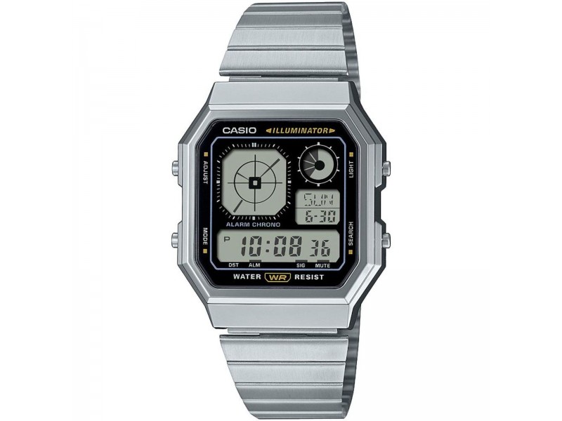 Casio A130WE-1AEF Vintage ezüst unisex digitális karóra