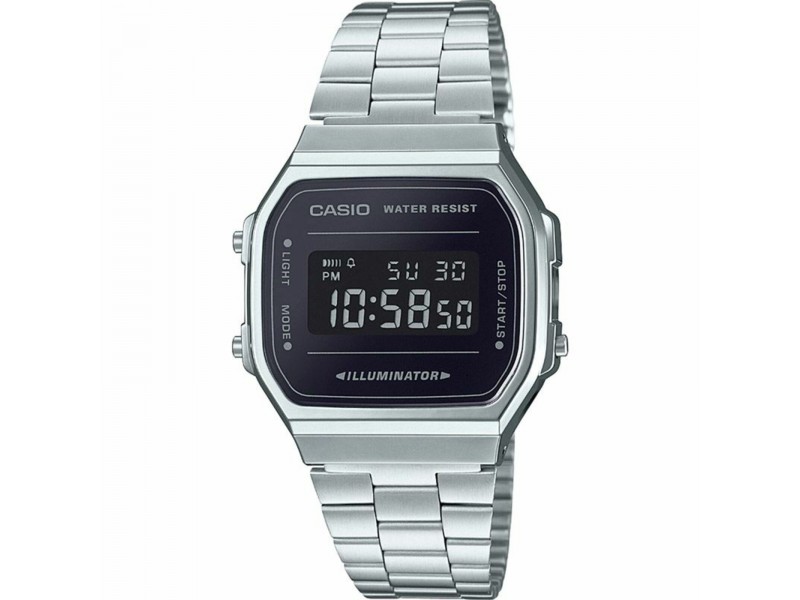 Casio A168WEM-1EF ezüst vintage digitális férfi karóra