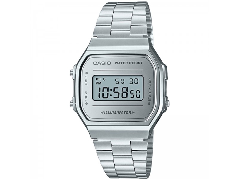 Casio A168WEM-7EF unisex ezüst digitális karóra