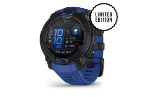 Garmin Instinct 3 45mm AMOLED fekete-kék, limitált kiadás
