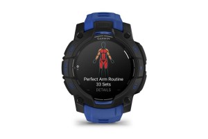 Garmin Instinct 3 45mm AMOLED fekete-kék, limitált kiadás