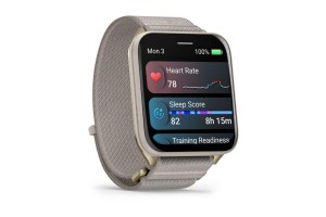 Garmin Venu X1 Soft Gold titán tok, French Gray ComfortFit szíj