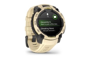 Garmin Instinct 3 45 mm AMOLED – sárga szilikon szíj