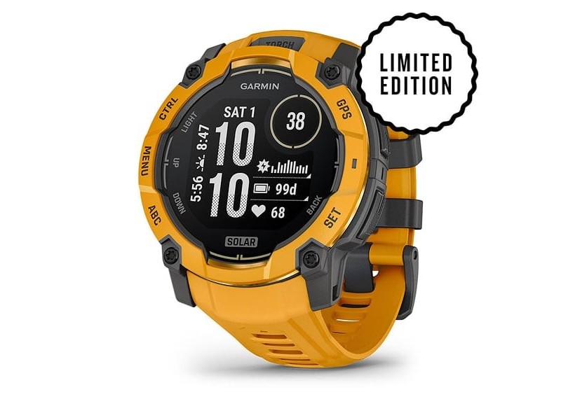 Garmin Instinct 3 50 mm – napsárga, sárga/szürke szíj