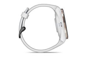 Garmin Approach S70 (42mm) fekete kerámia, fehér szilikonszíj
