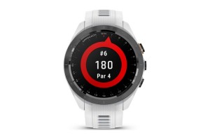 Garmin Approach S70 (42mm) fekete kerámia, fehér szilikonszíj