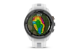 Garmin Approach S70 (42mm) fekete kerámia, fehér szilikonszíj
