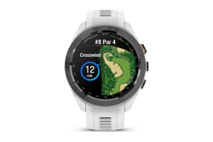 Garmin Approach S70 (42mm) fekete kerámia, fehér szilikonszíj