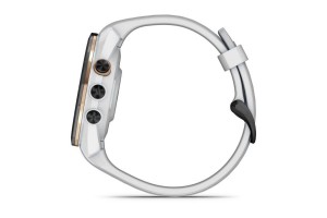 Garmin Approach S70 (42mm) fekete kerámia, fehér szilikonszíj