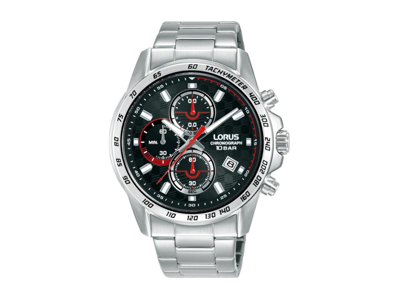 LORUS RM305KX9 férfi chronograph, 43 mm, rozsdamentes acél