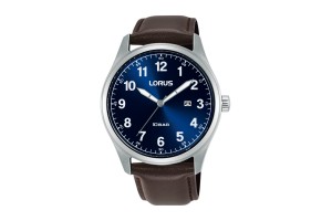 LORUS RH977SX9 férfi sport karóra, bőr szíj, 42 mm