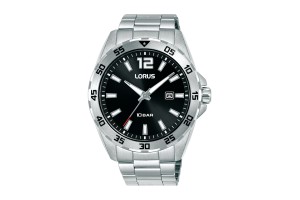 LORUS RH929SX9 férfi sport karóra, nemesacél szíj