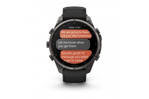 Garmin fēnix 9 Pro inReach 47mm titán DLC szürke