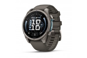 Garmin fēnix 9 51mm Titanium kávicszürke szilikon szíj