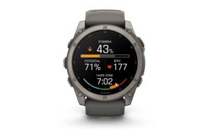 Garmin fēnix 9 51mm Titanium kávicszürke szilikon szíj