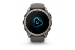 Garmin fēnix 9 51mm Titanium kávicszürke szilikon szíj