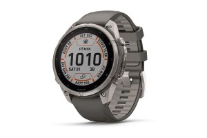 Garmin fēnix 9 Pro 47 mm Solar, titán tok, kavicsszürke szíj