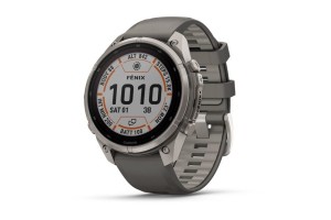 Garmin fēnix 9 Pro 47 mm Solar, titán tok, kavicsszürke szíj