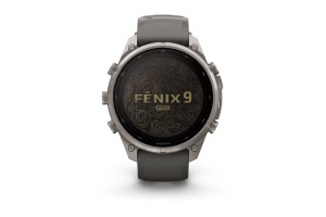 Garmin fēnix 9 Pro 47 mm Solar, titán tok, kavicsszürke szíj