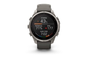 Garmin fēnix 9 Pro 47 mm Solar, titán tok, kavicsszürke szíj