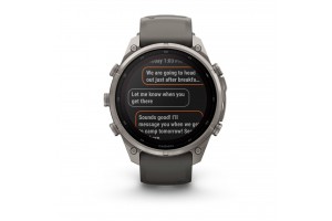 Garmin fēnix 9 Pro 47 mm Solar, titán tok, kavicsszürke szíj