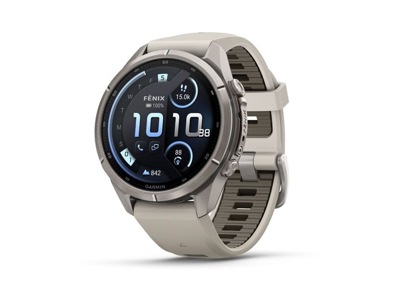 Garmin fenix 9 Pro inReach 43mm titán ködszürke szilikon szíj