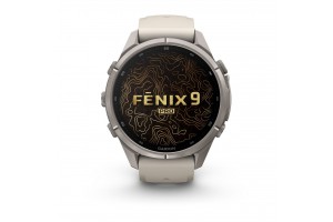 Garmin fenix 9 Pro inReach 43mm titán ködszürke szilikon szíj