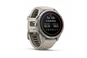 Garmin fenix 9 Pro inReach 43mm titán ködszürke szilikon szíj