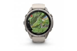 Garmin fenix 9 Pro inReach 43mm titán ködszürke szilikon szíj