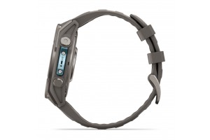 Garmin fenix 9 Pro inReach 43mm titán ködszürke szilikon szíj