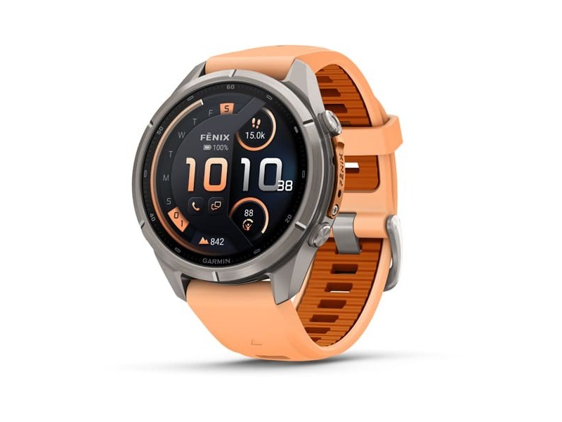 Garmin fēnix 9 Pro inReach 43mm titán szilikon szíjjal