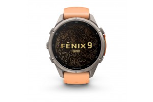 Garmin fēnix 9 Pro inReach 43mm titán szilikon szíjjal