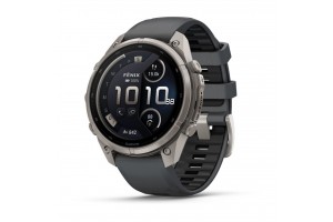 Garmin fēnix 9 Pro inReach 47mm titán, szürke szilikon szíj
