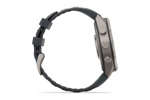 Garmin fēnix 9 Pro inReach 47mm titán, szürke szilikon szíj
