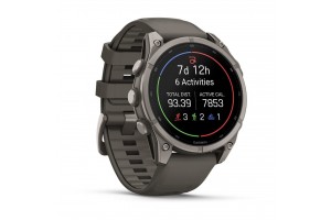 Garmin fēnix 9 Pro 43mm DLC Titanium, kavicsszürke szíj