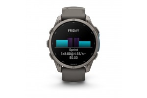 Garmin fēnix 9 Pro 43mm DLC Titanium, kavicsszürke szíj
