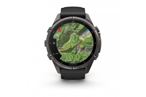 Garmin fēnix 9 Pro 43mm DLC Titanium, kavicsszürke szíj