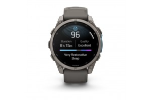 Garmin fenix 9 Pro inReach 47mm titán, bőr és szilikon szíj